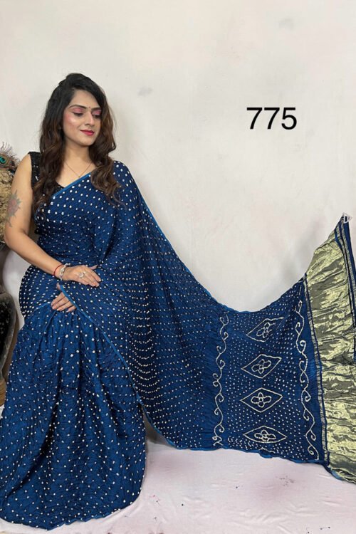 Modal Silk Bandheani  Saree
