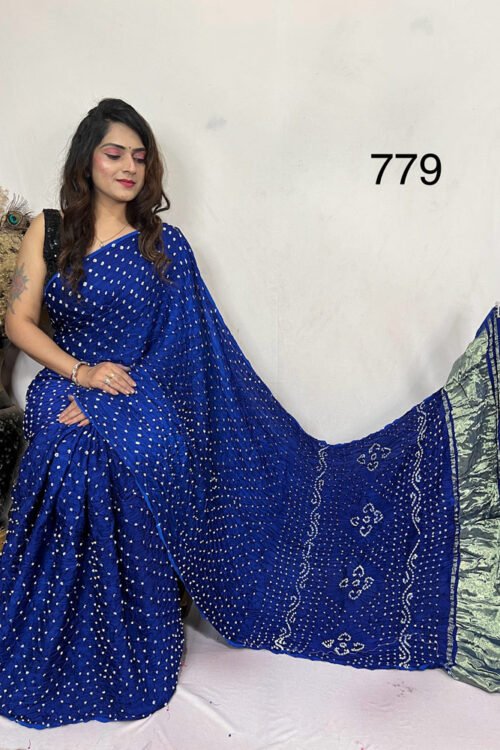 Modal Silk Bandheani  Saree