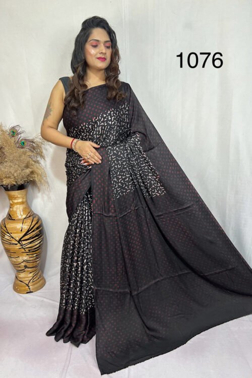 Modal Silk Ajrakh Saree