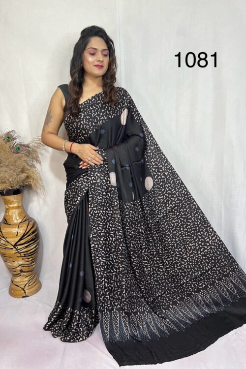 Modal Silk Ajrakh Saree