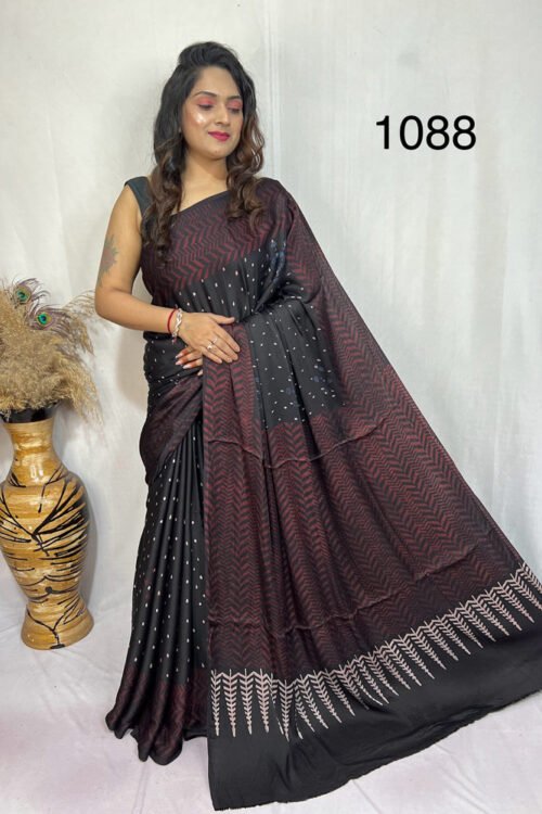 Modal Silk Ajrakh Saree