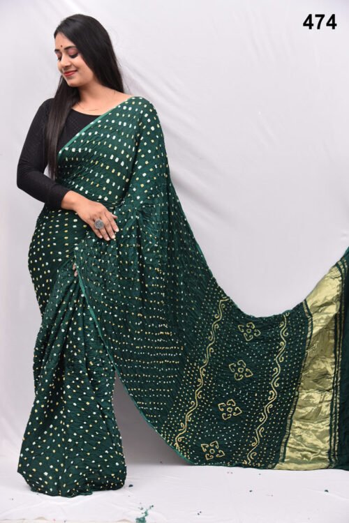 Modal Silk Bandheani  Saree