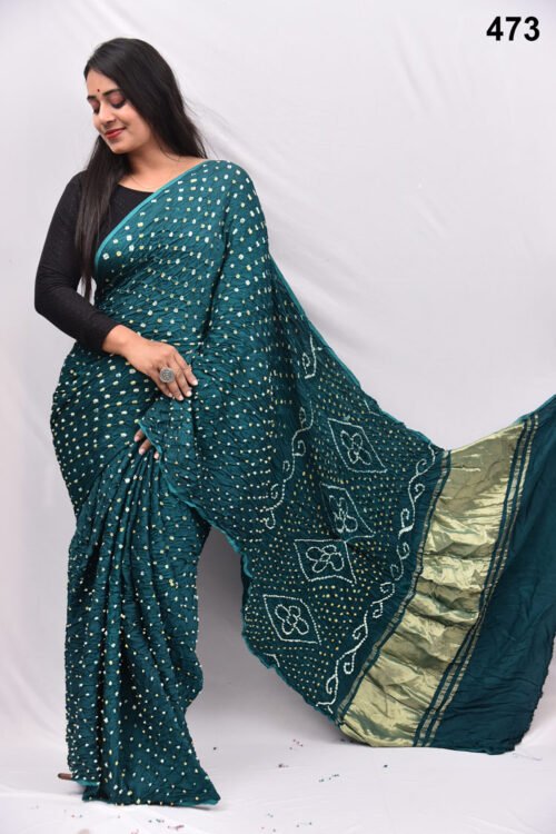 Modal Silk Bandheani  Saree