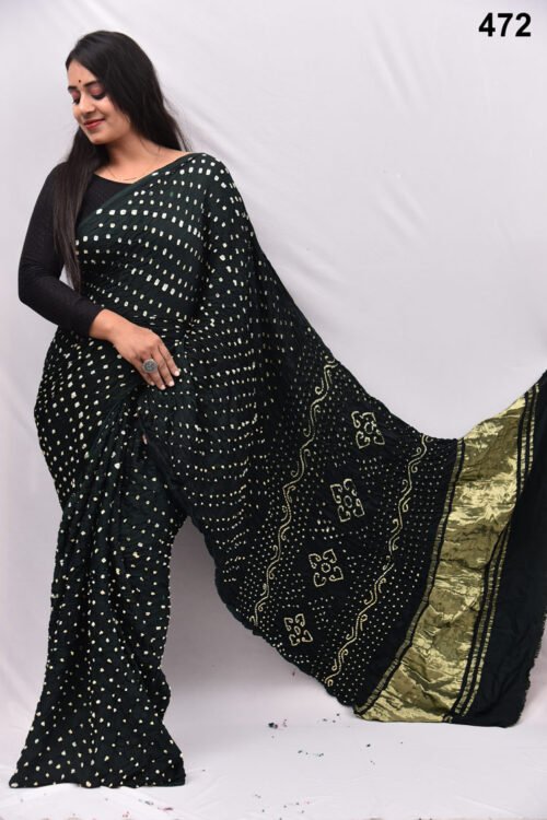 Modal Silk Bandheani  Saree
