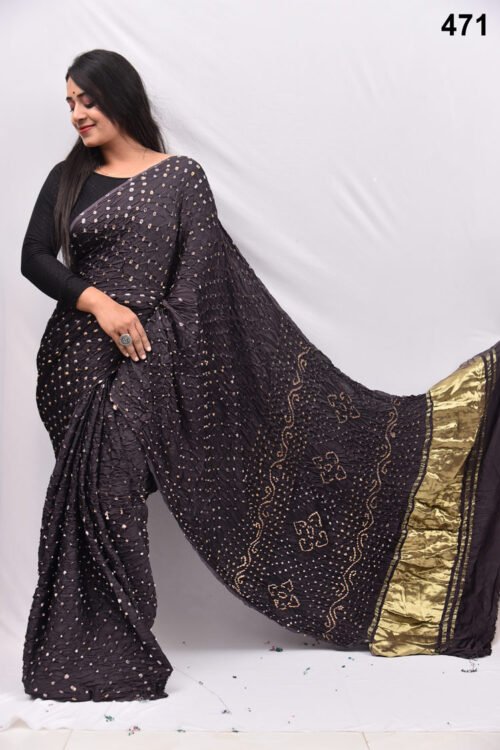 Modal Silk Bandheani  Saree