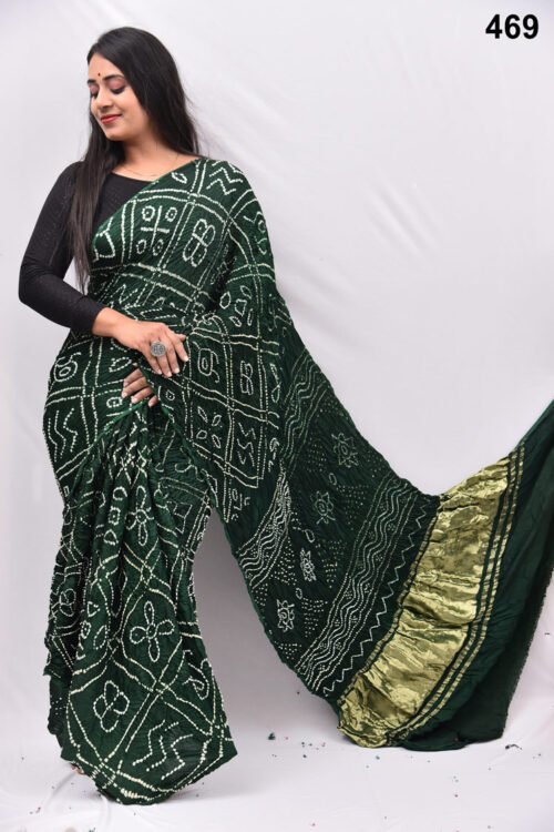 Modal Silk Rai Bandhej  Saree