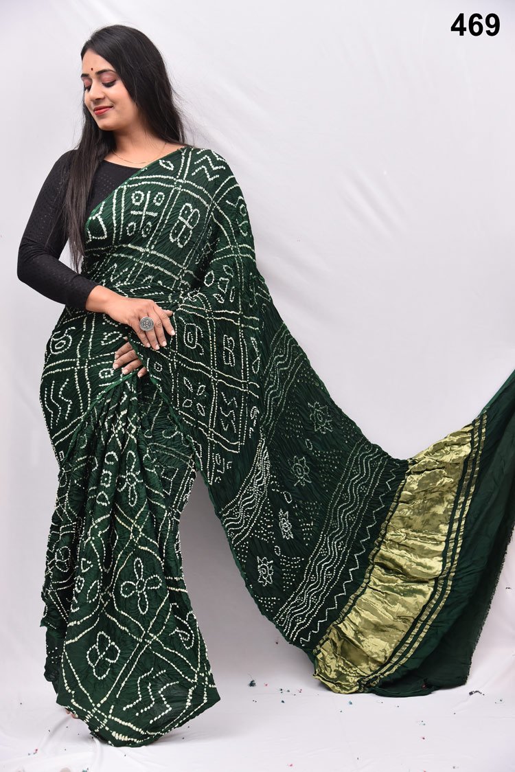 Modal Silk Rai Bandhej  Saree