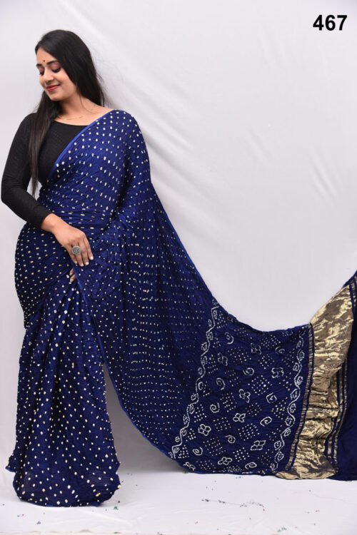 Modal Silk Bandheani  Saree